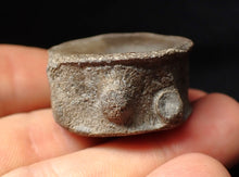 Load image into Gallery viewer, Large high-quality Jurassic ichthyosaur bone (vertebra) from Lyme Regis (32mm)