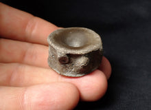 Load image into Gallery viewer, Large high-quality Jurassic ichthyosaur bone (vertebra) from Lyme Regis (32mm)