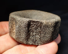 Load image into Gallery viewer, Large Jurassic ichthyosaur bone (vertebra) from Lyme Regis (55mm)
