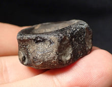 Load image into Gallery viewer, Large Jurassic ichthyosaur bone (vertebra) from Lyme Regis (31mm)
